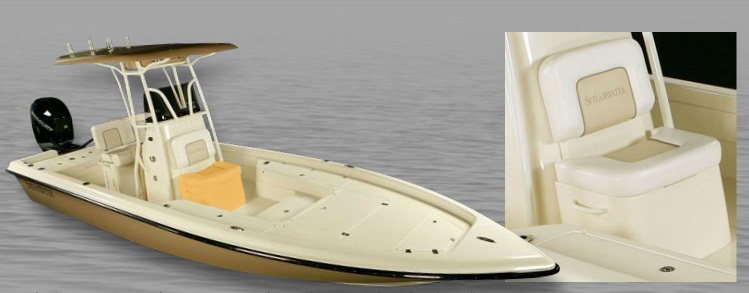 ShearWater Boats  25LTZ - Jerry's Marine your ShearWater Boat Dealer - Custom Cooler