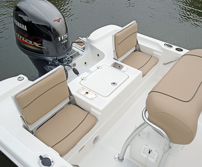 Nauticstar Boats Dealer 195 Bay rear jump seats Nauticstar Boats Dealer 195 Bay rear flip up seats