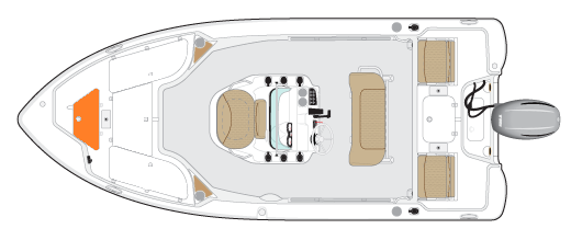 NauticStar Boats Dealer Louisiana and Texas 195 Bay Overhead Anchor Storage