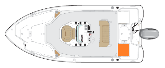 NauticStar Boats Dealer Louisiana and Texas 195 Bay Overhead Castnet Storage