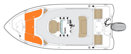 NauticStar Boats Dealer 195 Bay Overhead Front Storage