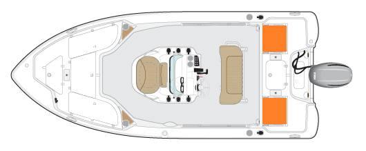 NauticStar Boats Dealer Louisiana and Texas 195 Bay Overhead Rear Jump Seats